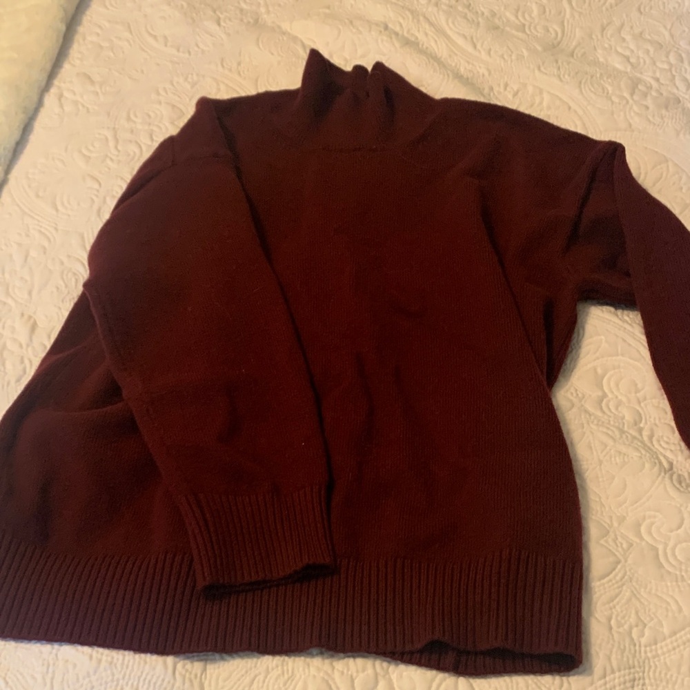 Banana Republic Women’s Burgundy Turtleneck Sweater